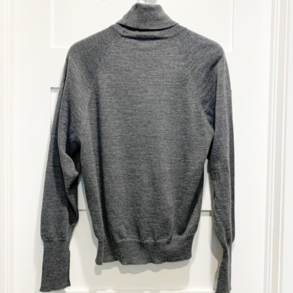 Ladies Parkhurst Grey Wool-Blend Turtleneck Sweater - Size Small - Picture 3 of 6